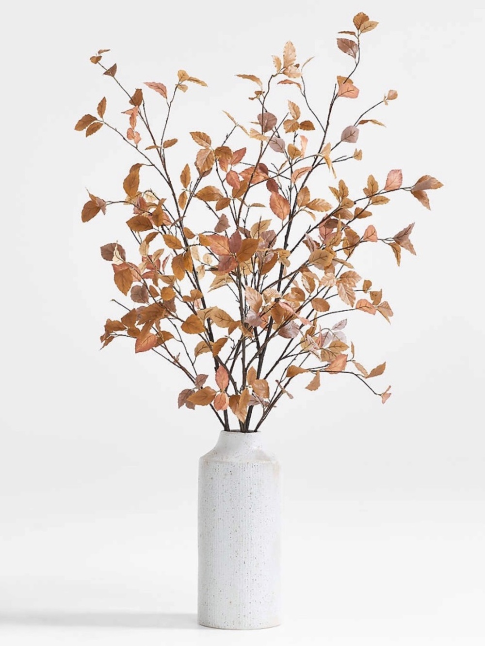 Crate & Barrel Faux Golden Leaf Branches 66" Set of 3 NWT
